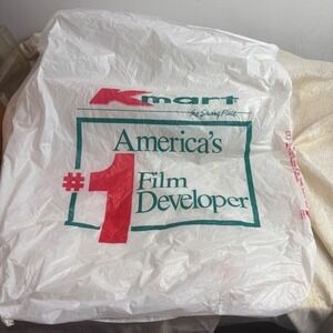 Kmart America 1 Film Developer Plastic Shopping Bag Vintage Retro Collectible